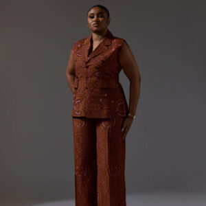 Agbára Sleeveless Set | African Print Two-Piece Co-ord