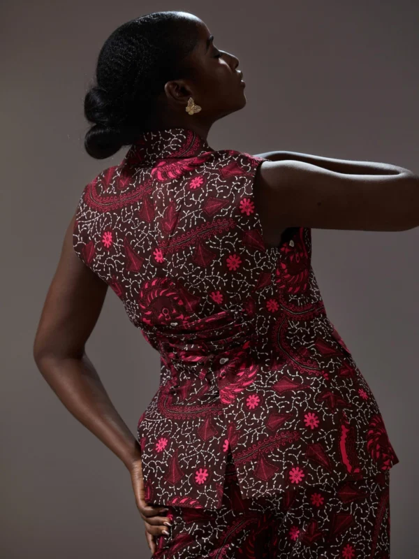 IMG_2113 (1) Agbára Sleeveless Jacket | African Print Tailored Vest